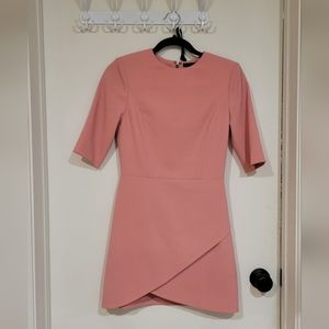 Alice + Olivia Calista Overlay Sheath Dress in Rose